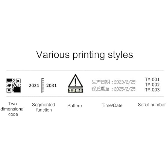 MINI HANDHELD INKJET PRINTER, 600DPI CODING MACHINE WITH 2.4IN, ADJUSTABLE PRINTING HEIGHT, INDUSTRIAL CHIP WITH STORAGE FUNCTION, FOR BAG, BOTTLE, CURVED ETC - Image 3