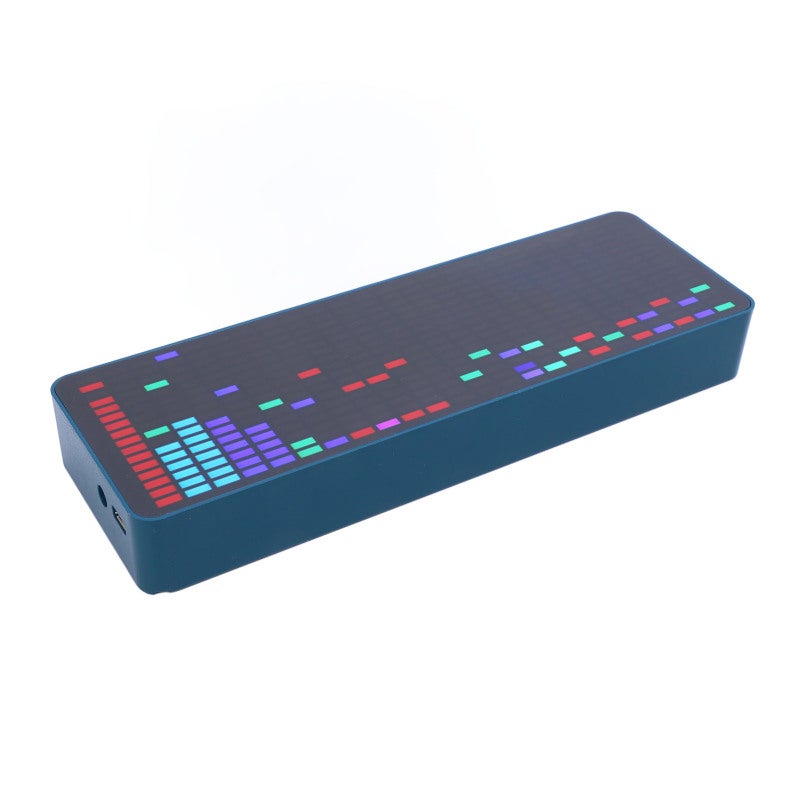 LED Music Spectrum Display: 384 RGB LEDs 16 Columns 24 Rows, 20 Dynamic 7 Color Effects - Voice Sensor & USB Powered, ABS Construction RGB LED Display for Home Entertainment & Desktop Decor - Image 2