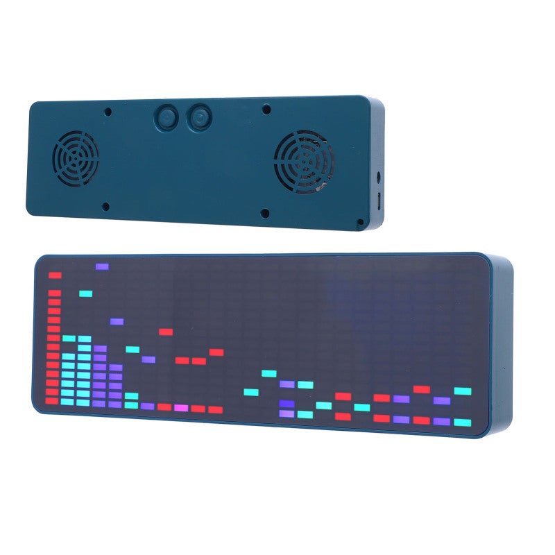 LED Music Spectrum Display: 384 RGB LEDs 16 Columns 24 Rows, 20 Dynamic 7 Color Effects - Voice Sensor & USB Powered, ABS Construction RGB LED Display for Home Entertainment & Desktop Decor - Image 3