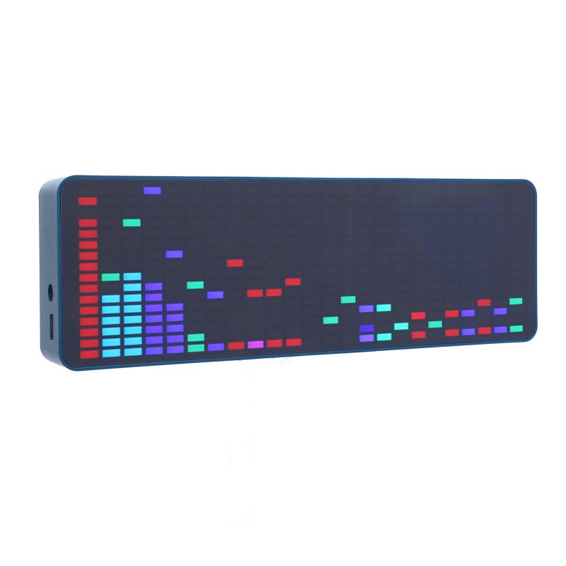 LED Music Spectrum Display: 384 RGB LEDs 16 Columns 24 Rows, 20 Dynamic 7 Color Effects - Voice Sensor & USB Powered, ABS Construction RGB LED Display for Home Entertainment & Desktop Decor - Image 1