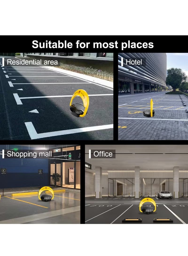 إيزي سو Intelligent Remote Control Parking Lock with Collision Alarm, 6 kg, Parking Barrier, Cylindrical Lock, Double Lock Design to Prevent Others from Occupying the Parking Space - Image 5