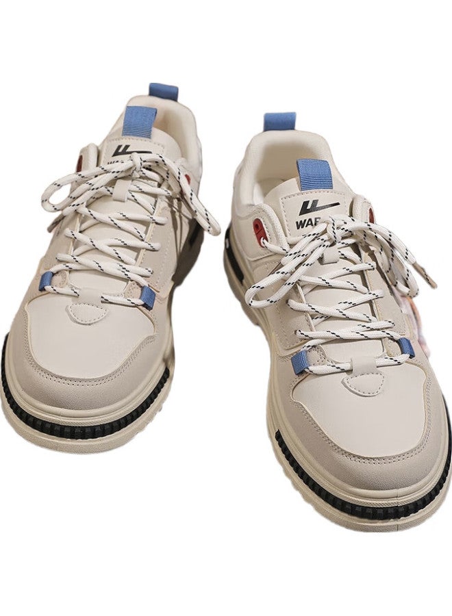 Pull Back Huili Casual Shoes, National Trend Footwear, Men'S Outdoor Versatile Sports Sneakers, Men'S Shoes, 1065 Beige/Khaki, Size 43 - Image 3