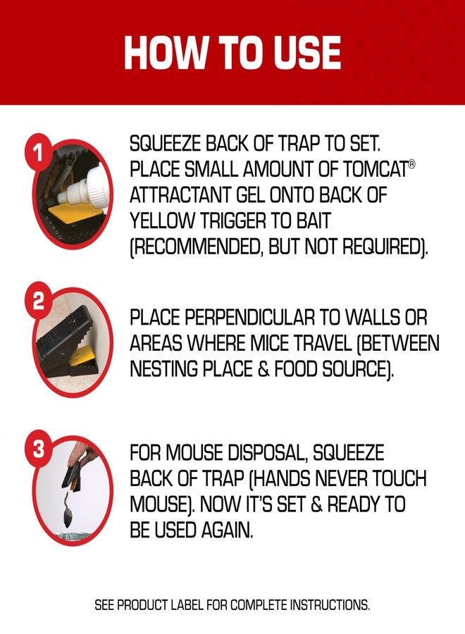 Tomcat 0361510 Snap Mouse Killer Safer Around Children and Pets Than Conventional Wooden Traps, 2 - Image 5