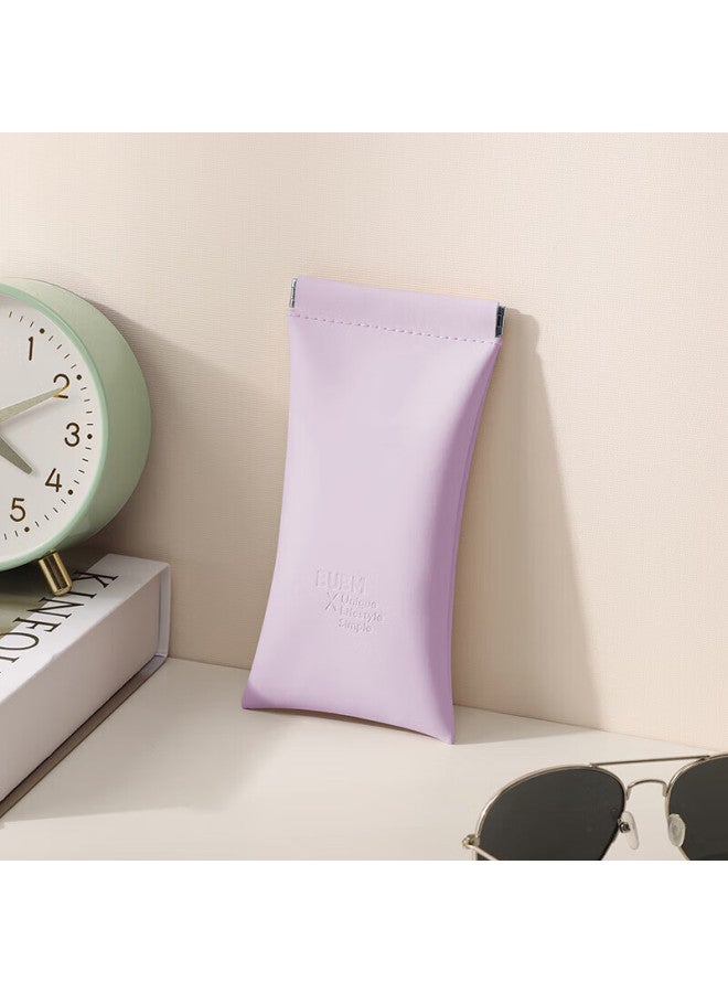 Bubm Eyegl Universal Storage Bag, Digital Portable Protective Case, Automatic Closure For Women, Reading Gl Storage, Myopia Eyeglass Case, Lipstick Compact Protective Box, Bm01271010 Purple Rose - Image 5