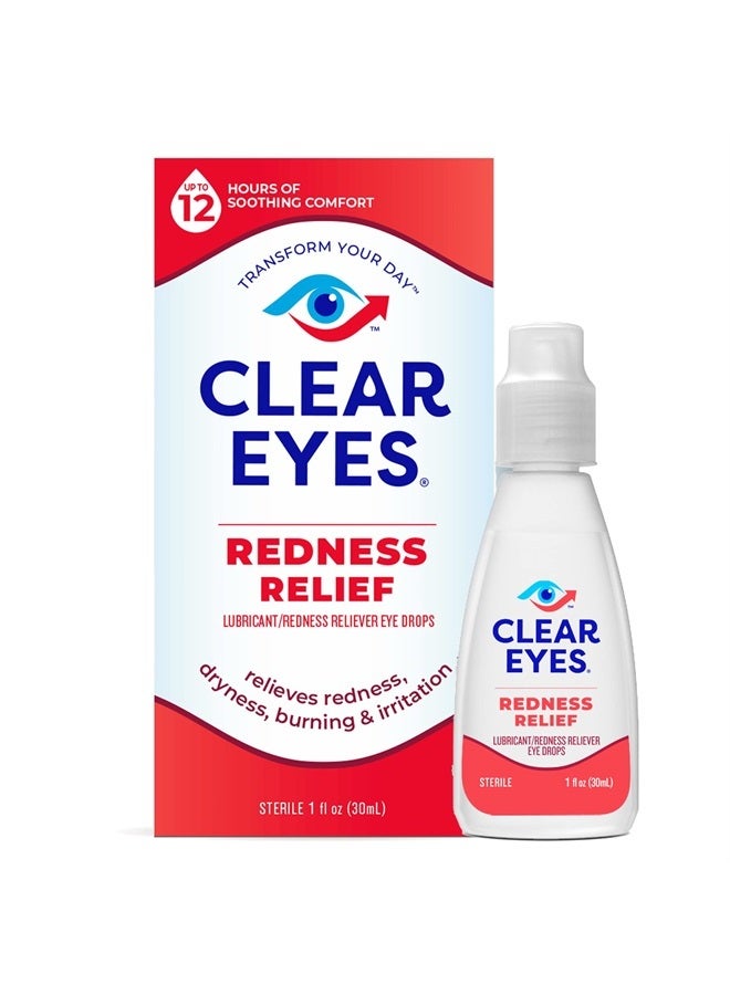 Clear Eyes قطرات العين لتخفيف احمرار العين، 1.0 أونصة سائلة، عبوة من 3 - Image 4