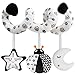 GKDOMS Baby Spiral Hanging Stroller and Car Seat Toys Black and White High Contrast Sensory Toy Newborn Plush Activity Toys Party Favors Quality Baby Shower Valentines Gifts - Image 3