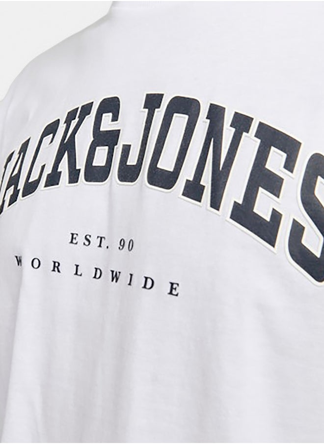Jjecaleb Varsity Tee Ss O-Neck Noos