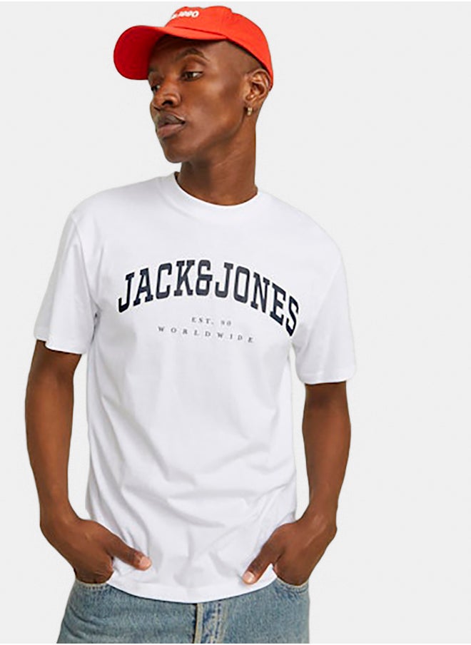 Jjecaleb Varsity Tee Ss O-Neck Noos