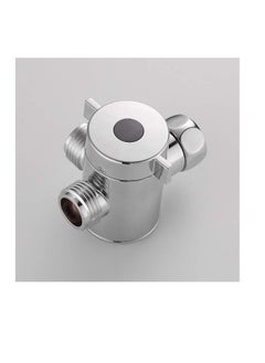 ماركة غير محددة محول ذراع الدش الثلاثي العالمي لرؤوس الدش المحمولة والثابتة بتشطيب Chrome  - Image 4