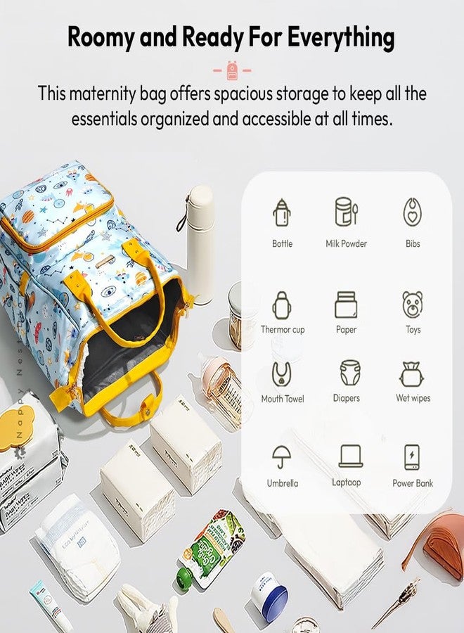 StarAndDaisy Diaper Bag for Mothers for Travel/Diaper Bag, 28L Waterproof Baby Bag for Mother Travel with 15 Multipurpose Pockets - Image 2