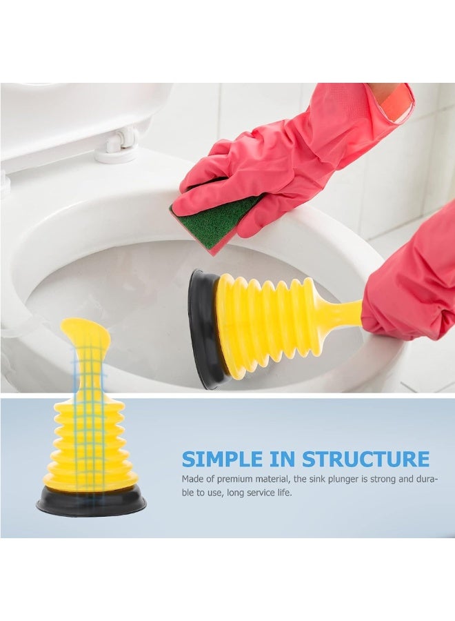 Poaker Sink Plunger with Short & Long Handle – Strong Suction Drain Cleaner for Kitchen Sink, Bathroom Drain, Tub & Shower, Heavy Duty Unclogging Plunger Tool (SHORT HANDLE) - Image 4