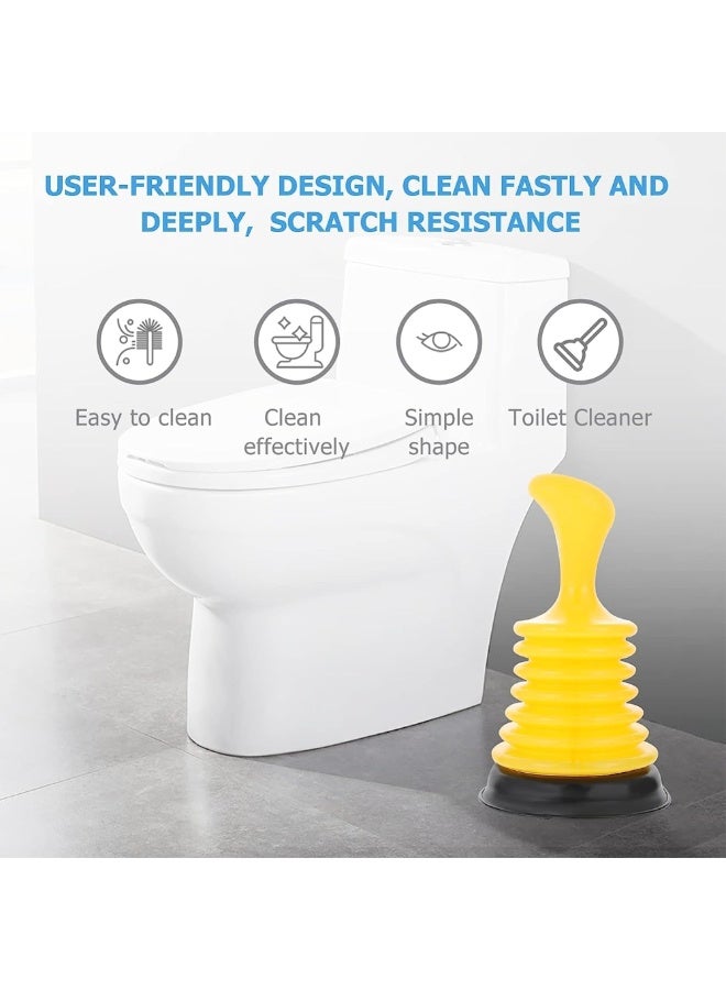 Poaker Sink Plunger with Short & Long Handle – Strong Suction Drain Cleaner for Kitchen Sink, Bathroom Drain, Tub & Shower, Heavy Duty Unclogging Plunger Tool (SHORT HANDLE) - Image 5