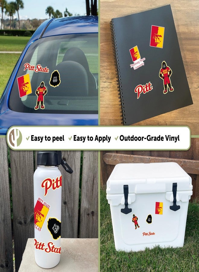 Desert Cactus Pittsburg State University Gorillas Gus Sticker Vinyl Decals Laptop Water Bottle Car Scrapbook Sheet T2 (Type 2) - Image 2