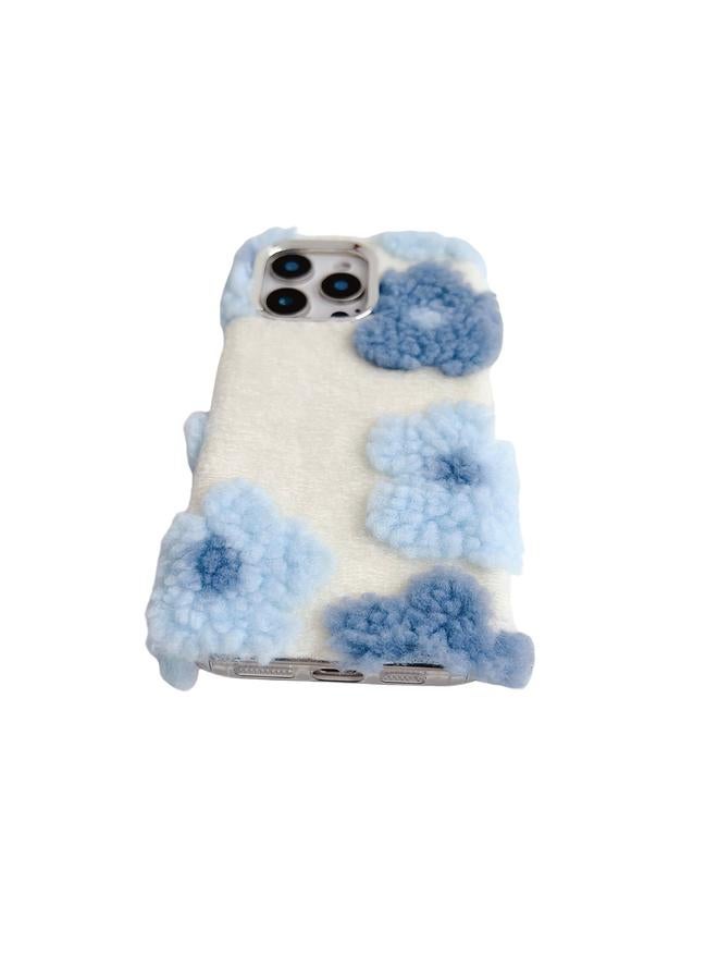 S-TOP Case For iPhone 15 Pro Max Jacquard Plush TPU Phone Case - Image 4