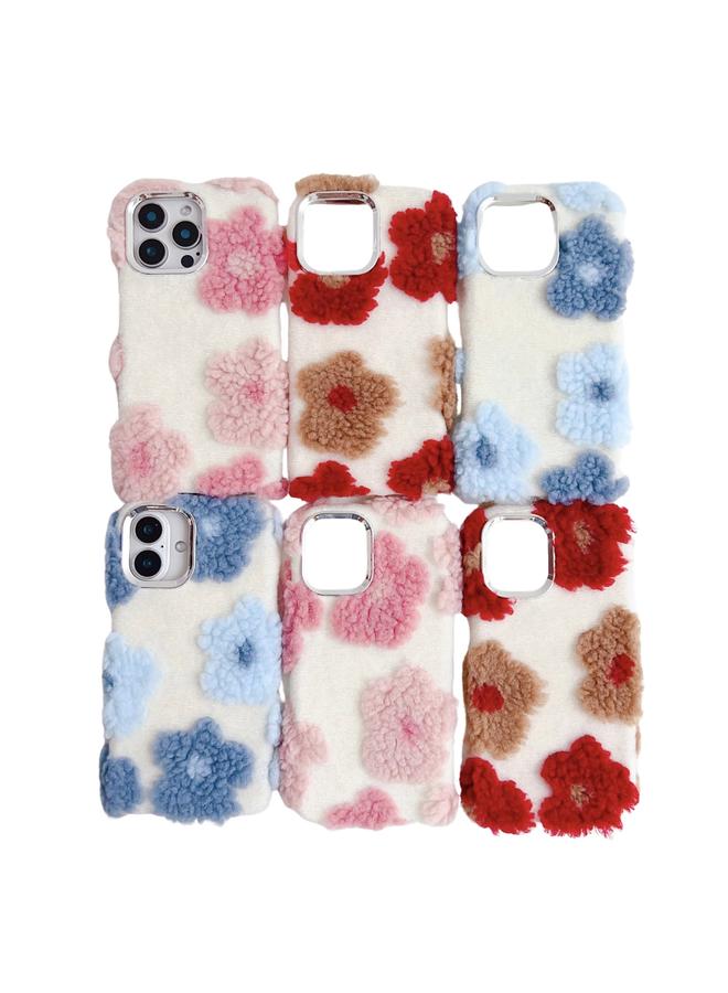 S-TOP Case For iPhone 15 Pro Max Jacquard Plush TPU Phone Case - Image 2