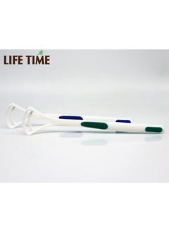 Life Time Tongue Cleaner Helps Breath Feeling Fresh Maintain Oral Health, 1 Count (Pack of 2), Blue/Green/White  - Image 4