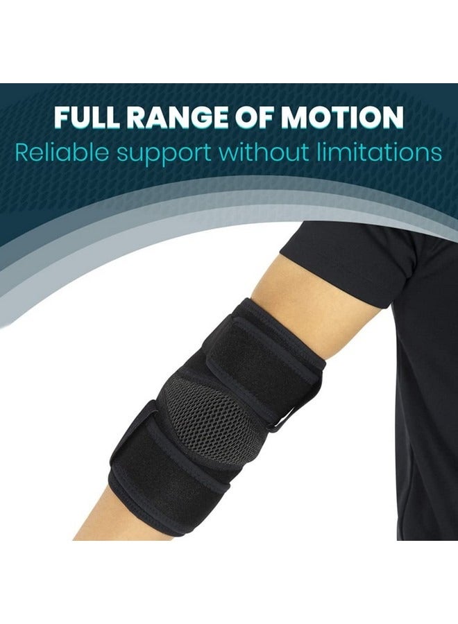 بيوينتي كم ضاغط لدعامة الكوع، دعامة الإبهام والمعصم، دعامة مرفق لاعبي التنس للرجال والنساء، دعامة الكوع لالتهاب الأوتار، لاعبي الجولف، مرفق لاعبي التنس، علاجات الكوع، التهاب المفاصل، أسود - Image 5