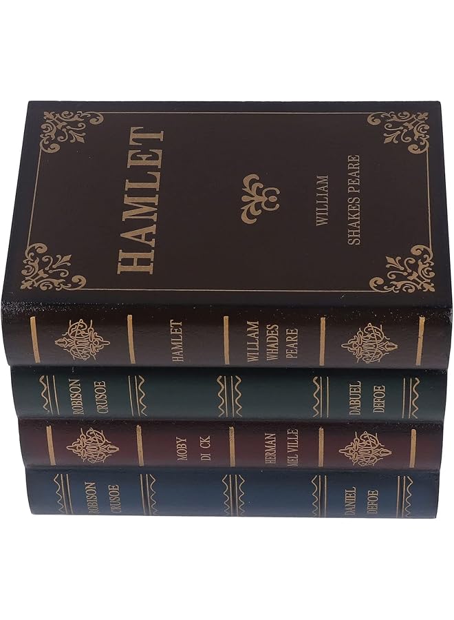 Sorandy Book Trinket Vintage Antique Book Decorations Storage Box Retro Book Trinket Box Decor For Home Living Room Cafe Small - Image 1