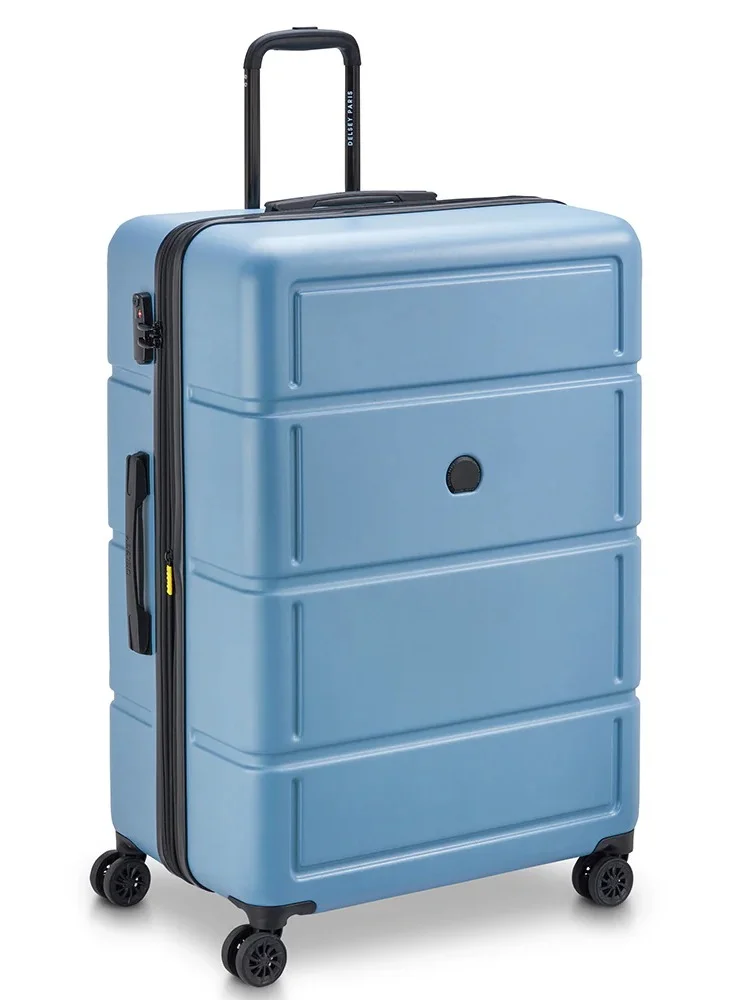 ديلسي _باريس حقيبة سفر كاميليا ٨٢ سم بعجلات مزدوجة قابلة للتوسيع - أزرق فاتح