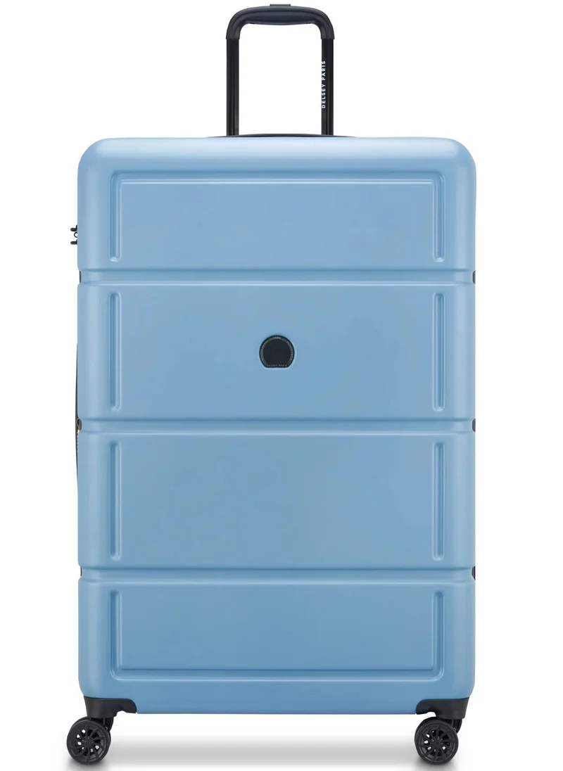 DELSEY Paris camelia 82 cm large 4-double wheeled expandable check-in luggage trolley case - light blue