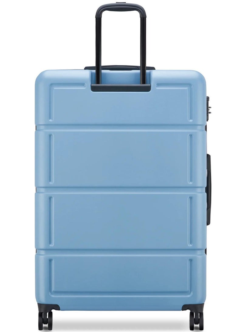 DELSEY Paris camelia 82 cm large 4-double wheeled expandable check-in luggage trolley case - light blue - Image 4