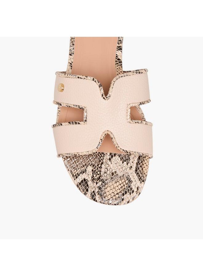 سيليست صنادل نسائية مسطحة سهلة الارتداء بطبعة حيوانات - Image 4