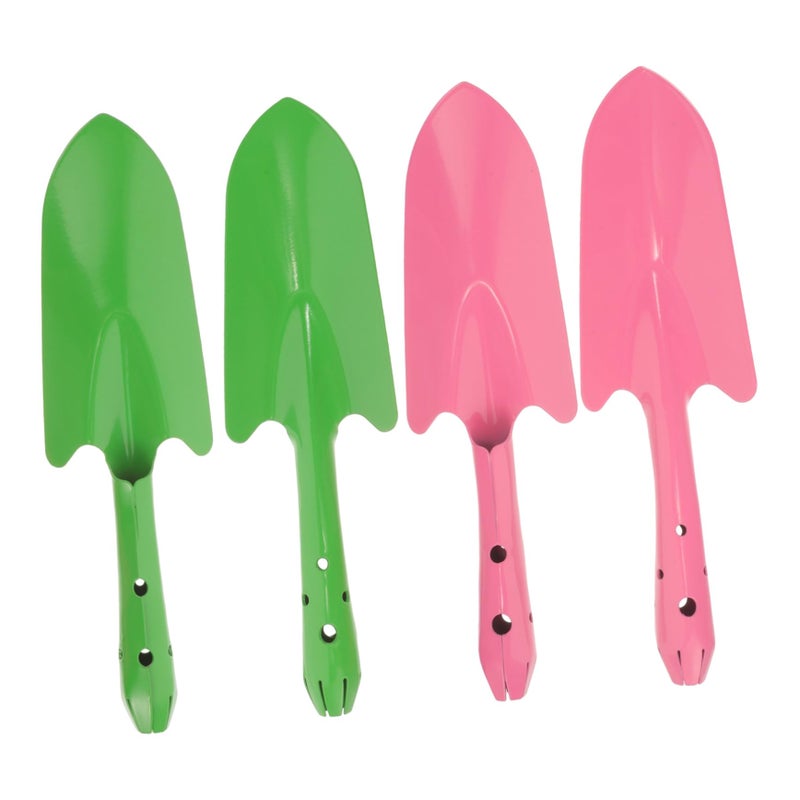 4Pcs Heavy Duty Iron Garden Shovel Multi Functional Potting Tools For Planting Digging - Image 2
