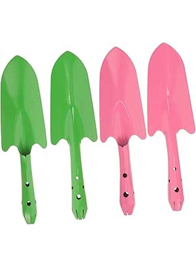 4Pcs Heavy Duty Iron Garden Shovel Multi Functional Potting Tools For Planting Digging - Image 1