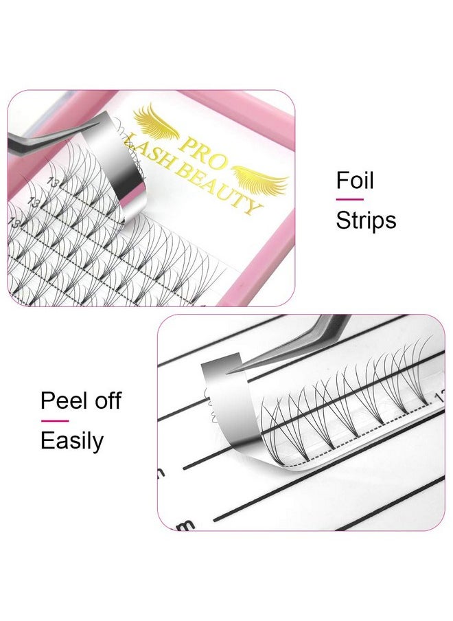 PRO LASHBEAUTY Premade Fans Eyelash Extensions 4Dc0.1016 Short Stem Premade Volume Eyelash Extensions .07 .10 C D Curl Pre Made Lash Fans 9 To 20 Mm Volume Lash Extensions (4Dc0.1016Mm)  - Image 3