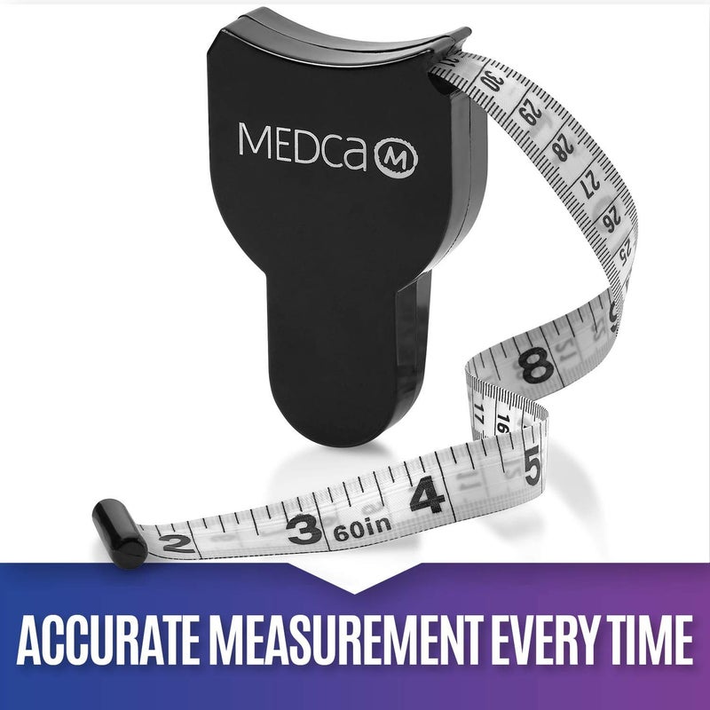 MEDca Body Tape Measure 4 Pack Measuring Tape for Body and Body Fat Measuring Device Fitness Weight Monitors Inches cm Retractable Tapes Measure Ruler for Accurate Body Fat Calculator - Image 2