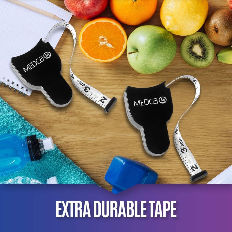 MEDca Body Tape Measure 4 Pack Measuring Tape for Body and Body Fat Measuring Device Fitness Weight Monitors Inches cm Retractable Tapes Measure Ruler for Accurate Body Fat Calculator - Image 4