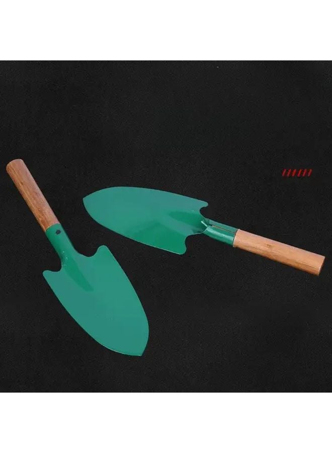 Wooden Handle Heavy Duty Metal Square Point Shovel for Gardening Digging Soil and Beach Use - Image 3