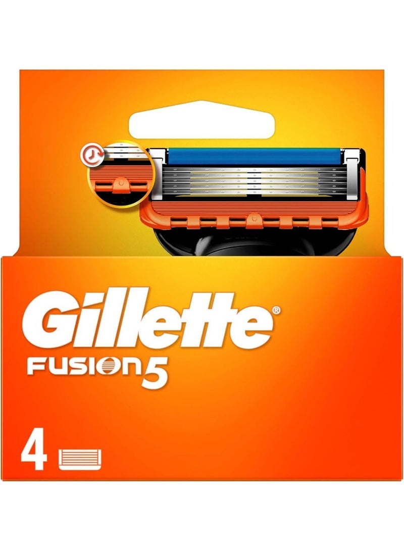 Gillette Fusion5 Men's Razor Blade Refills, 4 Count - Image 1