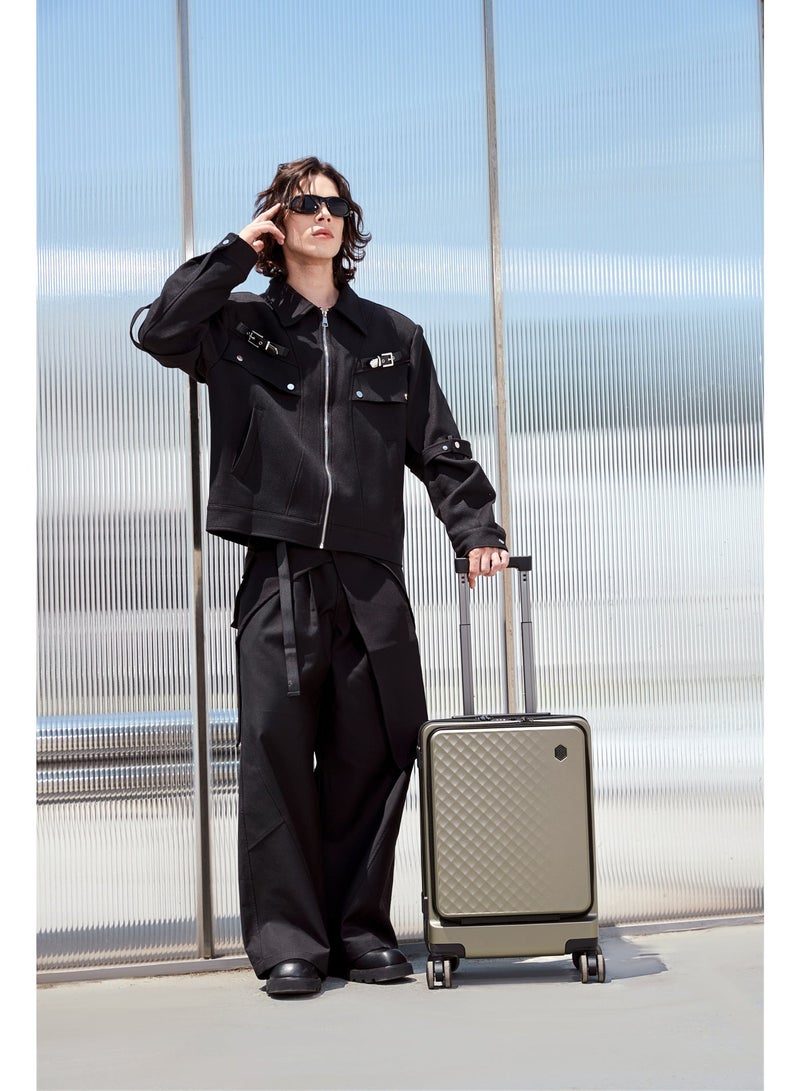 أركتيك هانتر LGX002 انش-20  شنطة سفر كابينة ترولي دوارة 360° بعجلات صامتة | خفيفة الوزن ومناسبة للطائرة | قفل حماية دولي TSA - Image 2