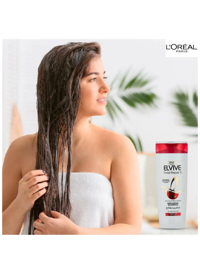 L'OREAL PARIS - L'Oréal Paris Elvive Total Repair 5 Repairing Shampoo 400 Ml - Image 1