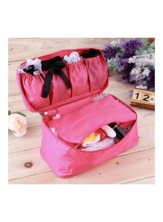 NIBEMINENT Waterproof Bra Underwear Lingerie Case Bag Rose Red 26.5centimeter - Image 5
