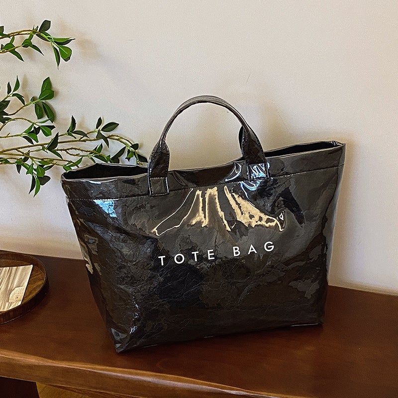 Fashionable And Versatile Handbag Jelly Bag For Women, New Autumn Simple Large-Capacity Commuter Tote Bag