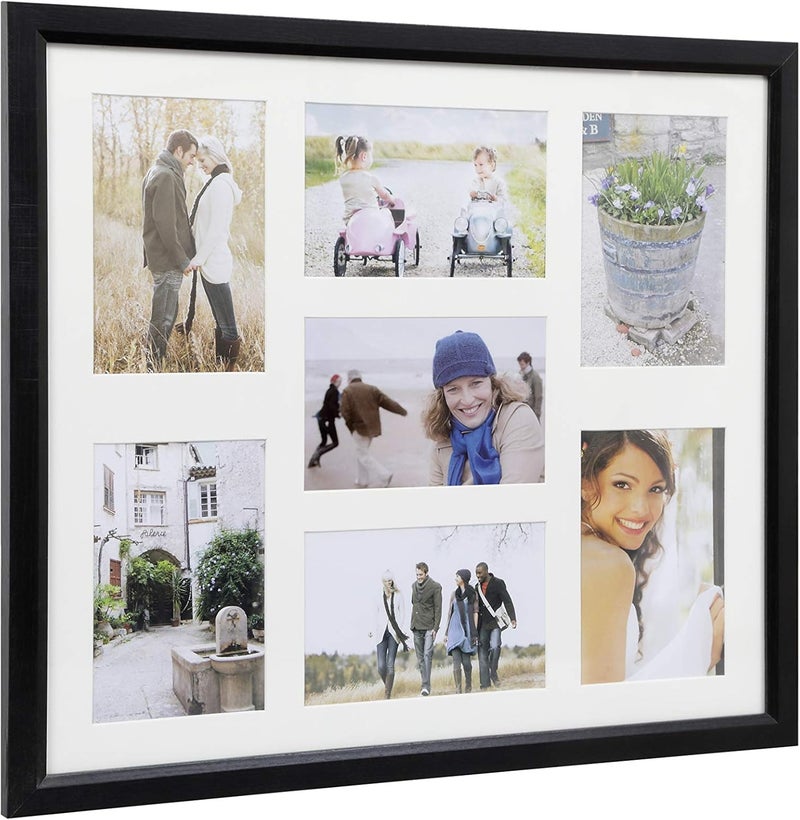 ARPAN 6"x4" Multi Aperture MDF Photo Picture Frame - Holds 7 Photos 6"x4" - Image 4