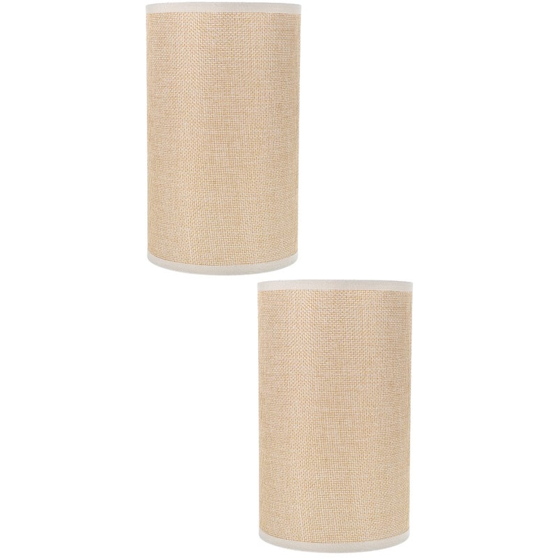 2pcs Small Lampshade E27 Base Drum Lampshade Indoor Light Accessory - Image 1