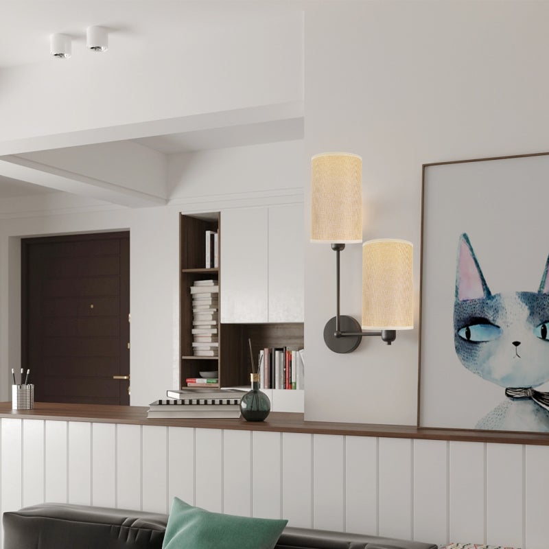 2pcs Small Lampshade E27 Base Drum Lampshade Indoor Light Accessory - Image 4