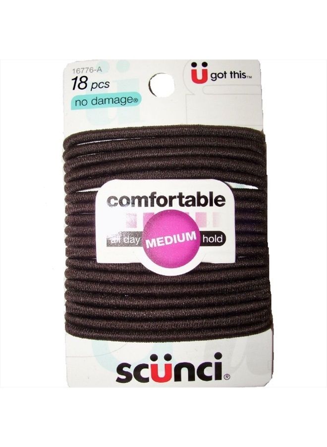 Comfortable All Day Medium Hold, Black 18 ea (Pack of 3)