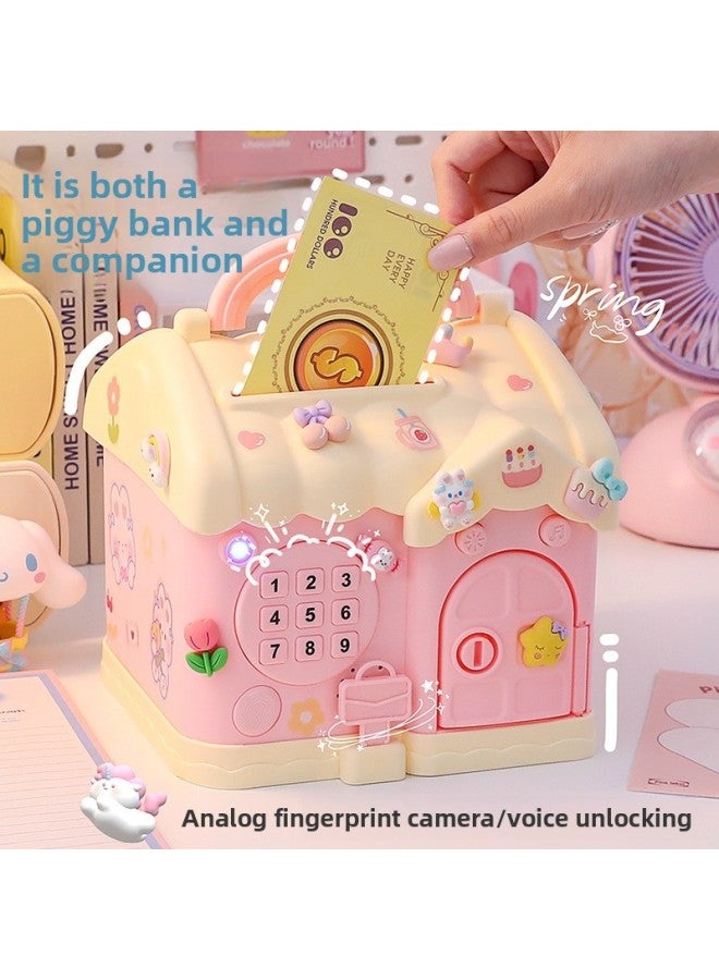 Password Piggy Bank 2025 Children's Day Gift Girls Can Only Get In And Out Of The Piggy Bank Password Box Piggy Bank-Color:[upgraded Music And Lighting Model] Sky Blue With Toy Banknotes & Coins, 3 Patches + 1 Sticker, You Will Get 1 Screwdriver When You Take The Photo + 4 Batteries - Image 5