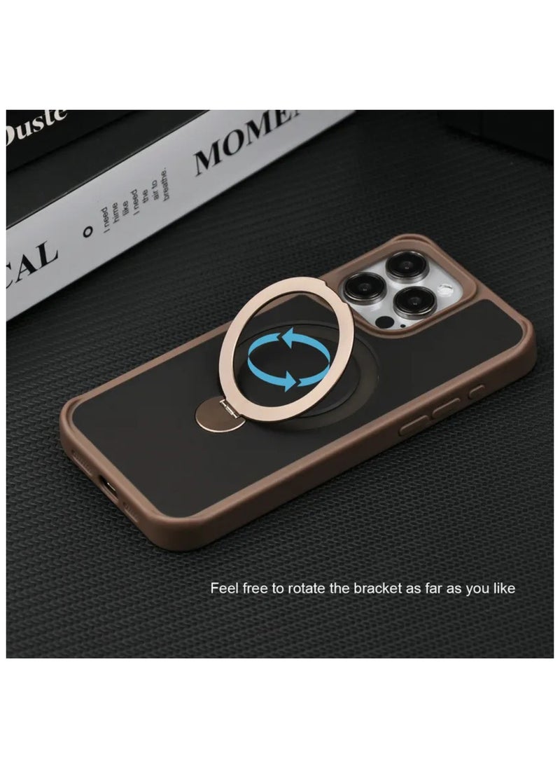 KyraTech iPhone Case with Ring Holder, Shockproof Protective Case, Wireless Charging Compatible  - Image 3