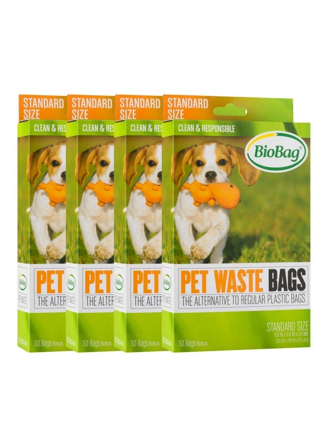 Biobag Compostable Pet Waste Bags, Standard Size, 50 Count (1871054) (Pack Of 4) - Image 1