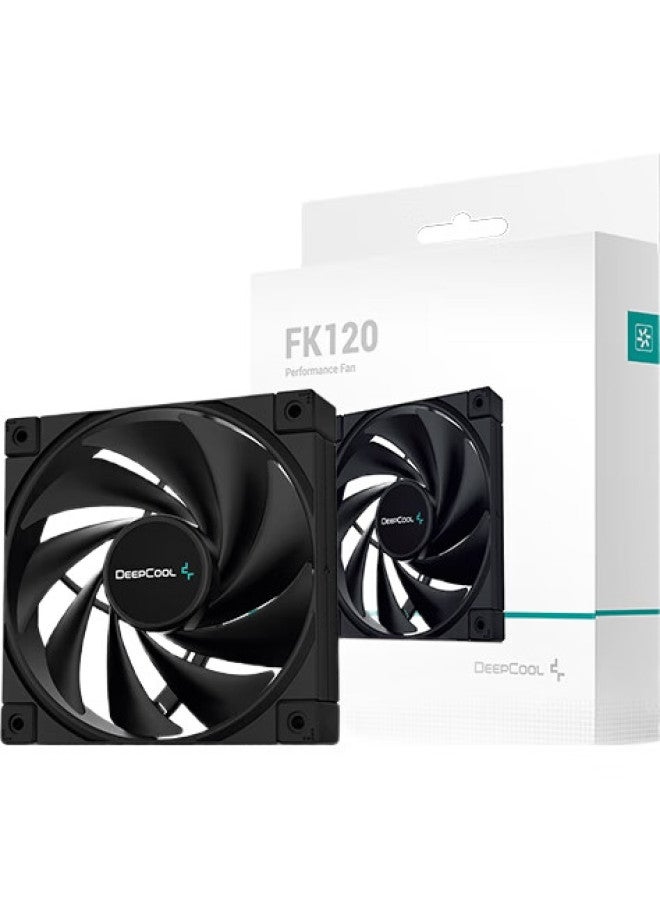DEEPCOOL Deepcool Fk120 Case Fan (High Performance/Fdb Bearing/12Cm Case Fan/Low Noise/Pwm Speed Control/Reduced Vibration With Rubber Mounting) - Image 1