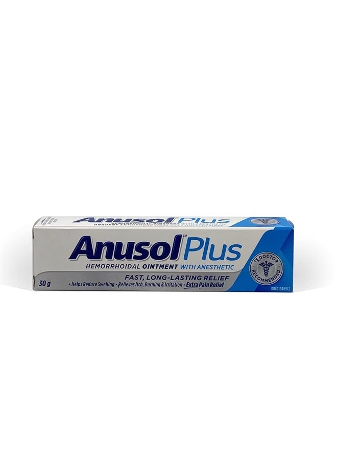 ANUSOL Plus Hemorrhoidal Ointment Treatment 30 g Tube - Image 1