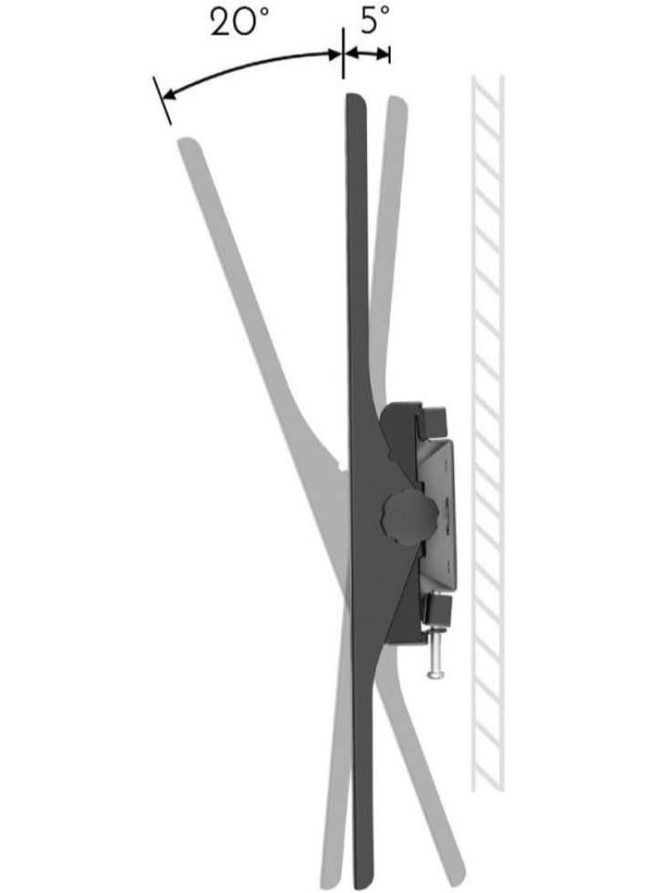 32 43 49 55 inch LED TV Tilt Wall Mount Bracket Stand | 15+5 Degrees - Image 2