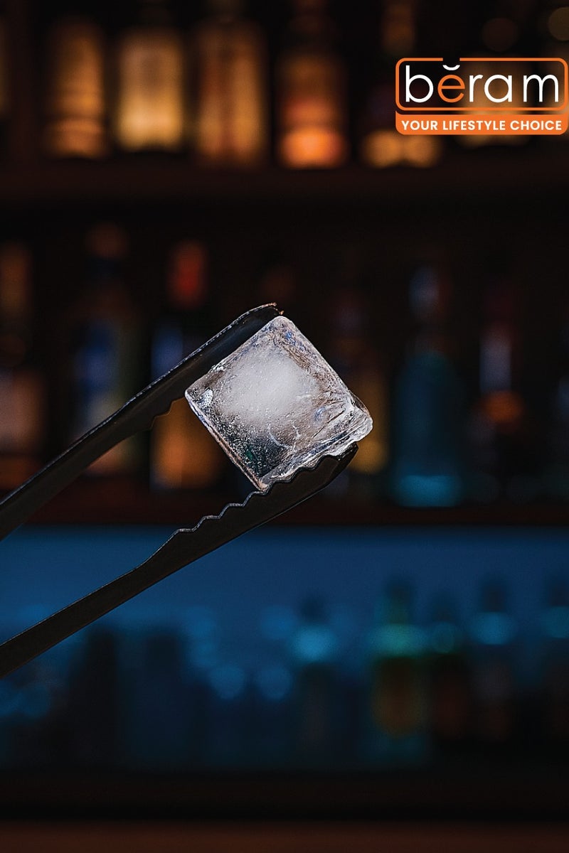 Beram Sugar Tong 2 Pieces Black Zig Zag 15 Design Stainless Steel Mini Tongs for Sugar Cubes, Ice, Snacks & Tea Parties – Durable, Rust-Resistant - Image 4