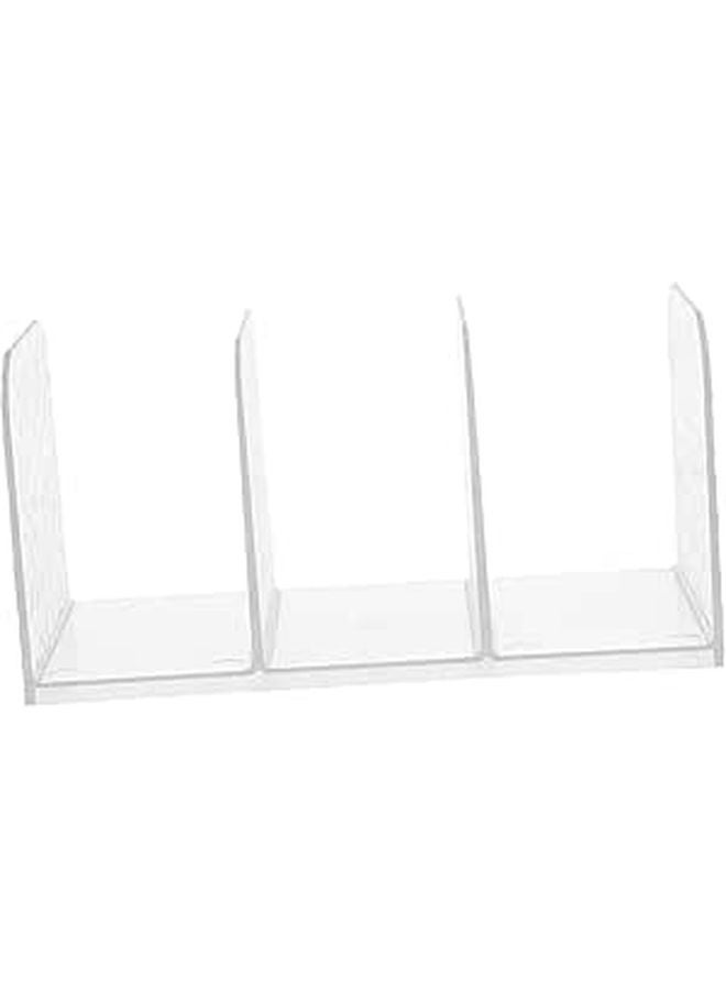 Transparent Acrylic Book Holder Organizer For Desk Office Documents Books Magazines - Image 1