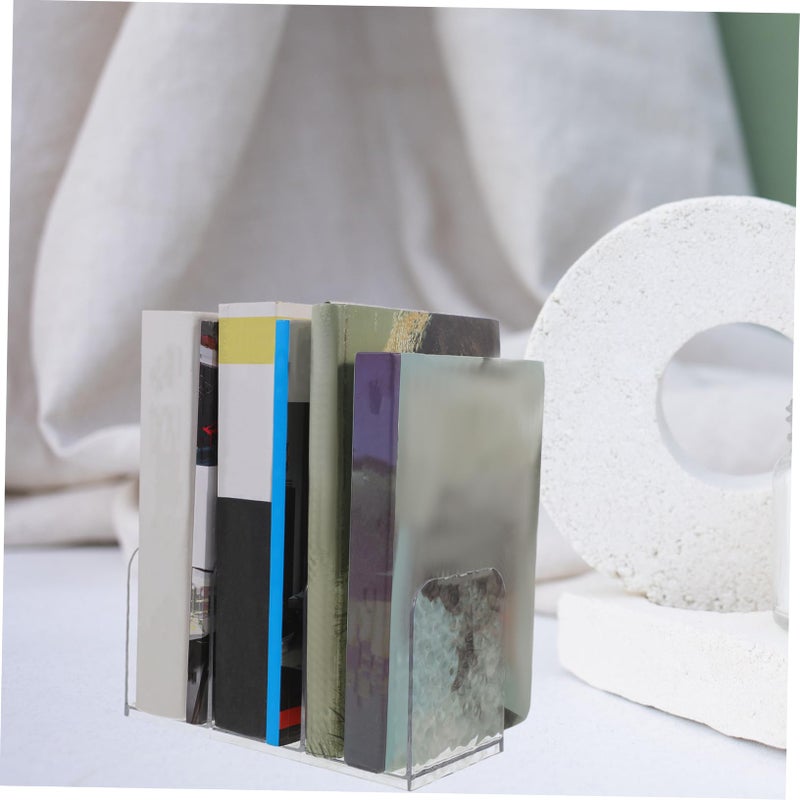 Transparent Acrylic Book Holder Organizer For Desk Office Documents Books Magazines - Image 5